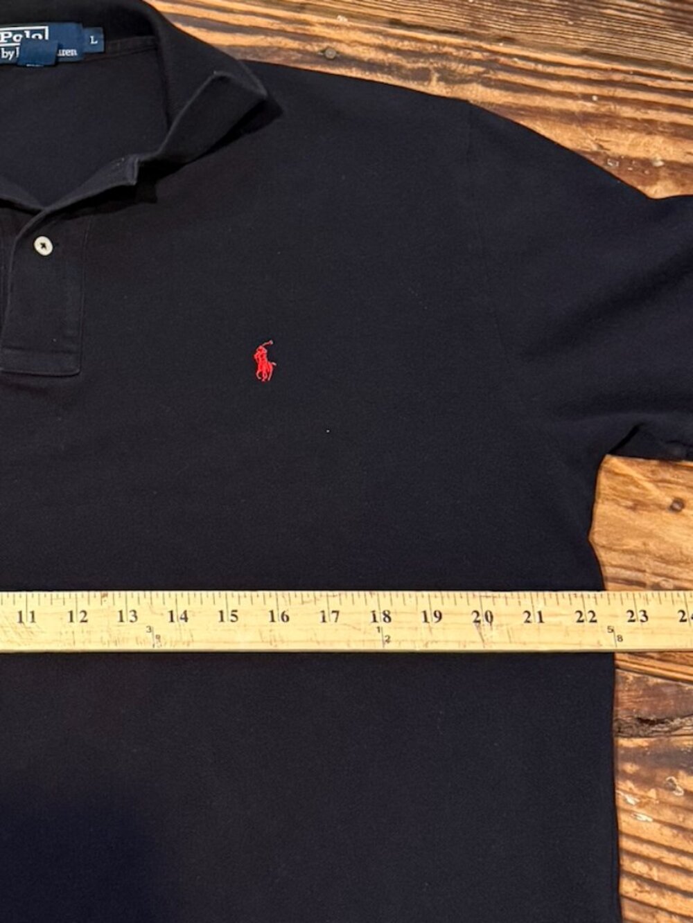 Lot of 3 VINTAGE Polo Ralph Lauren Polo Shirts Men's Large Black Yellow Purple - Picture 6 of 14